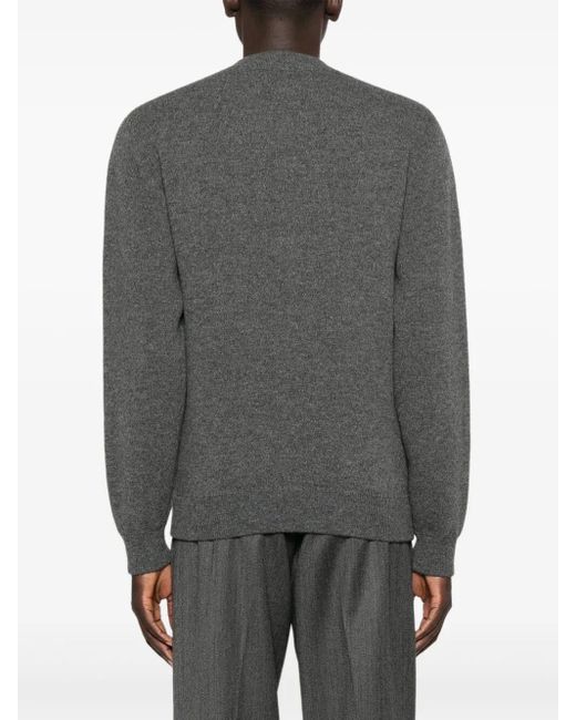 Prada Gray Cashmere-Wool Sweater for men