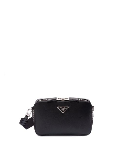 Prada Black ` Brique` Saffiano Leather Bag for men