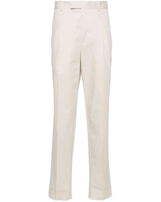 Zegna Natural Premium Stretch Cotton Trousers for men
