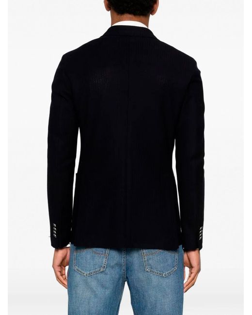 Tagliatore Black 'Montecarlo Jersey' Jacket for men