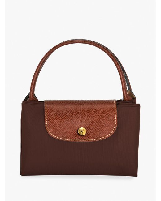 `Le Pliage Original` Medium Handbag di Longchamp in Brown
