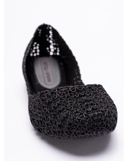 Melissa Black 'Campana Papel' Ballerinas