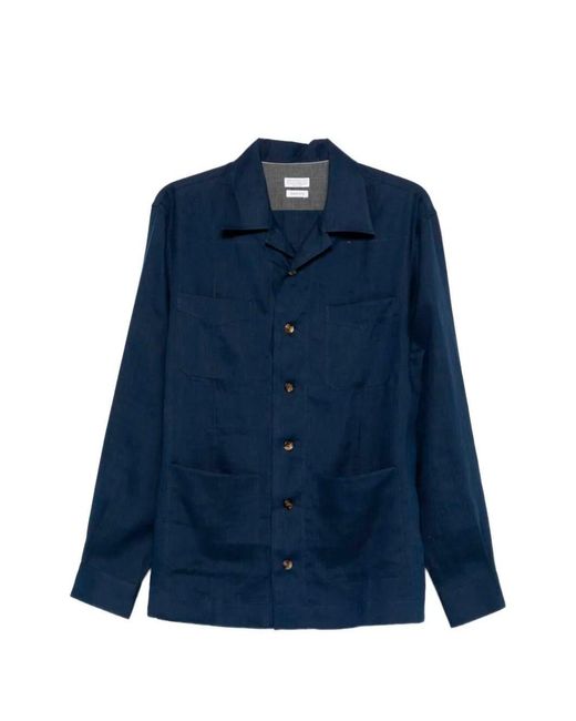 Brunello Cucinelli Blue Shirt for men