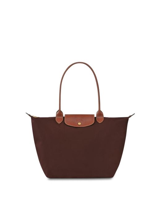 Longchamp Brown `le Pliage Original` Large Tote Bag