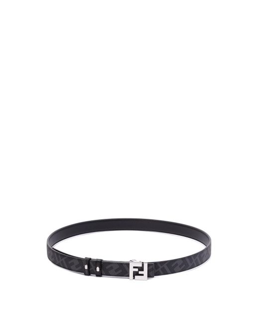 Fendi White `ff` Reversible Belt for men
