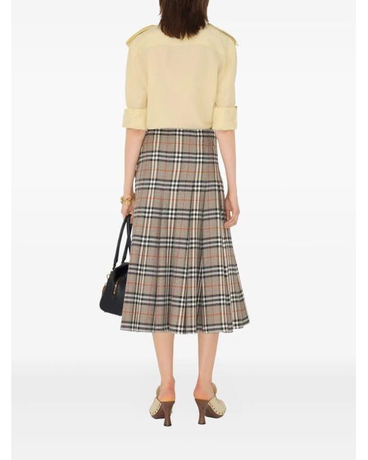 Burberry Gray Skirt