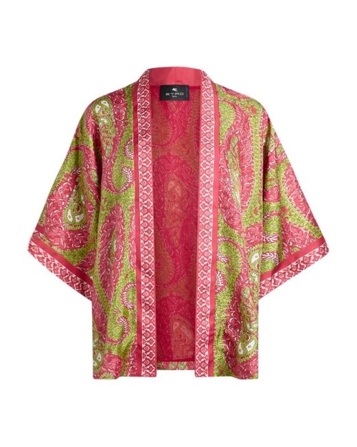 Etro Red Ponchos