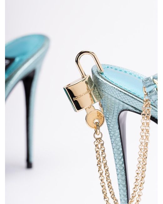 Dolce & Gabbana Blue ` Sicily` Sandals