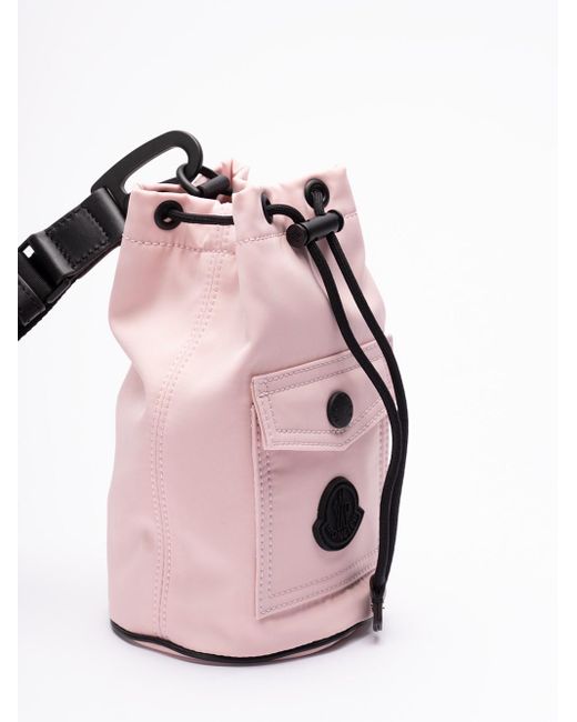 Moncler Pink Mini Drawstring Pouch Bag