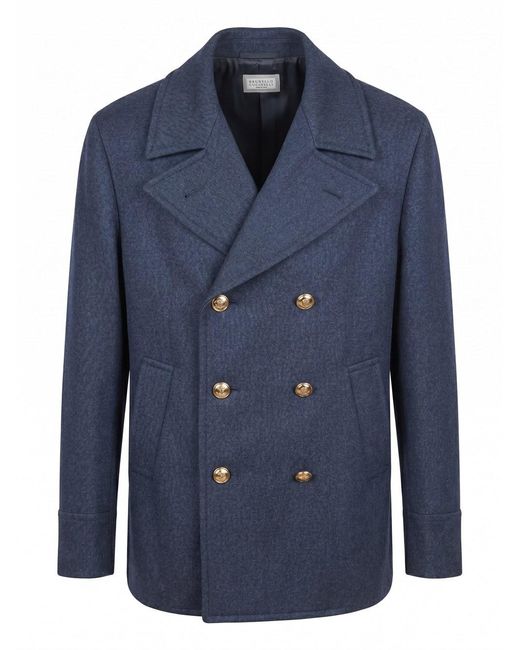 Brunello Cucinelli Blue Blazer for men