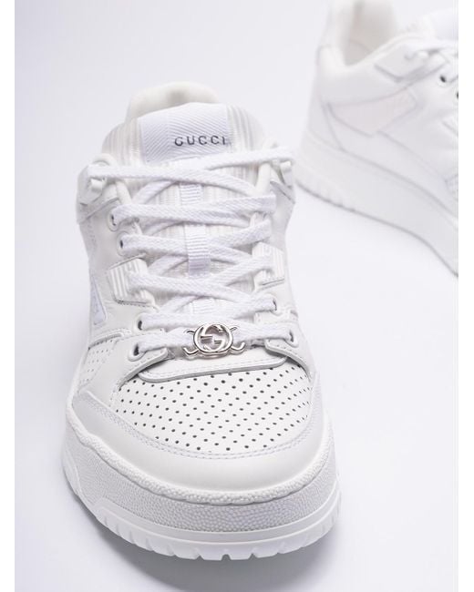 Gucci White `Jones` Sneakers