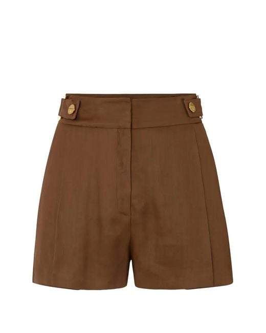Elisabetta Franchi Brown Shorts Liviea