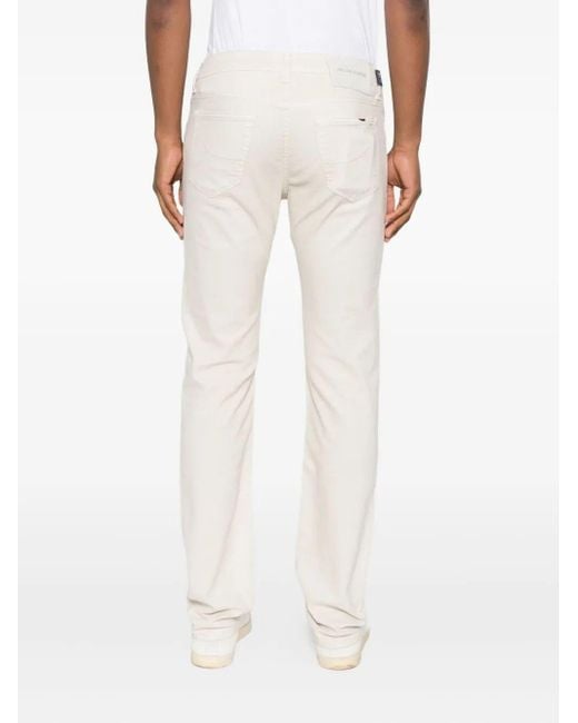 'Bard' 5-Pocket Slim Fit Pants di Jacob Cohen in White da Uomo