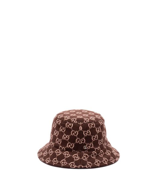 Gucci Brown 'Giselle Bob Gg' Hat