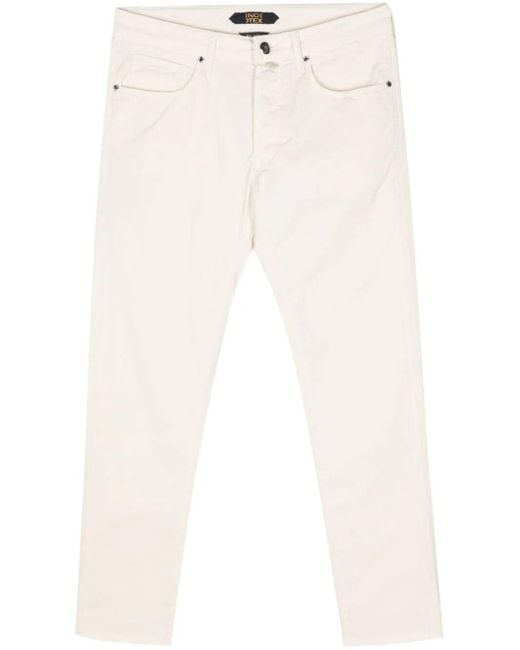 Incotex White `5P Ppt Str` Jeans for men
