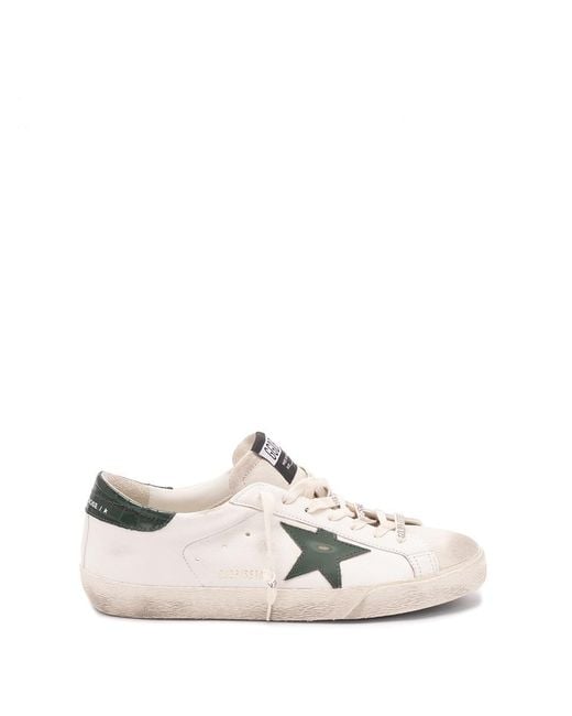 Golden Goose Deluxe Brand White 'Super-Star' Sneakers for men