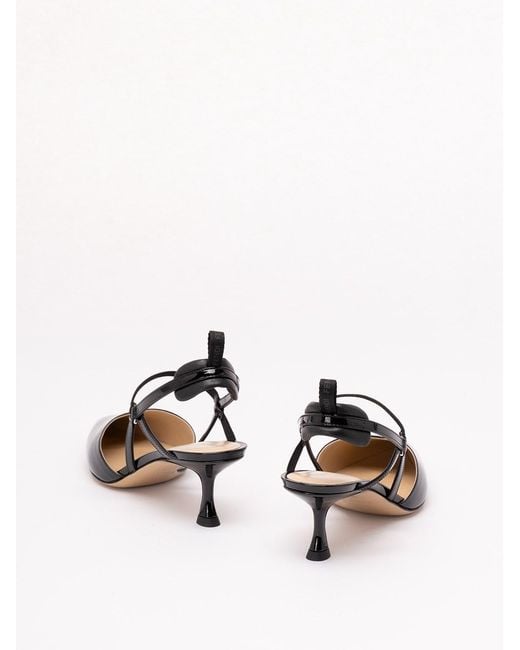 Fendi White 'Colibri Lite' Slingback