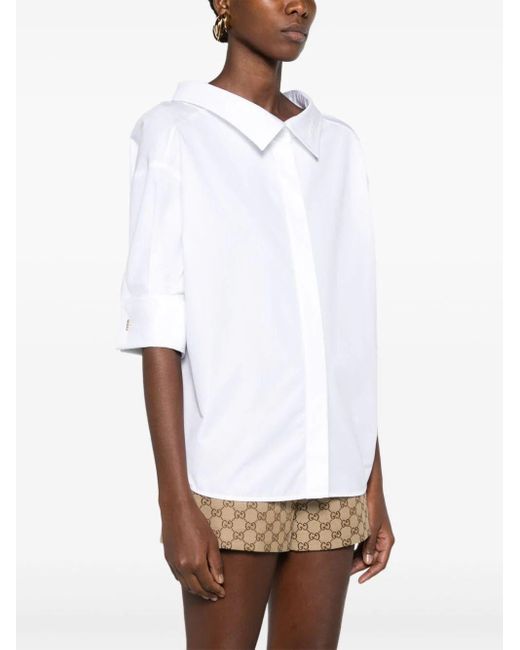 Gucci White Heavy Cotton Shirt