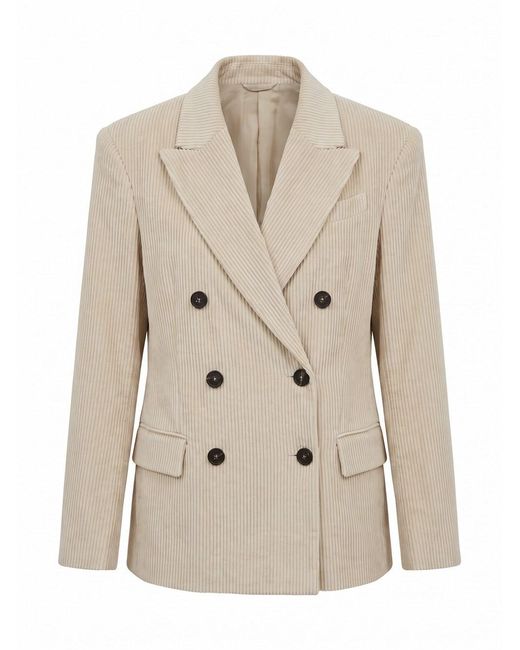Brunello Cucinelli Natural Suit-Type Jacket
