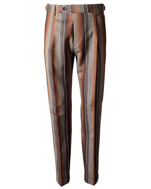 Berwich Brown Relaxed Fit Pants for men