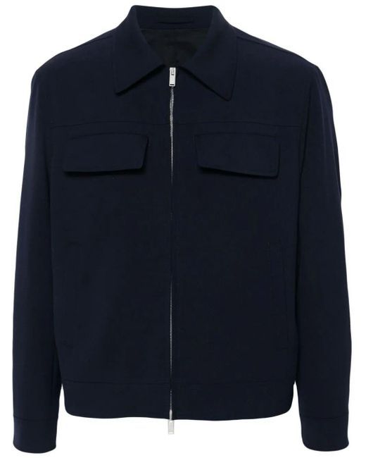 Lardini Blue Shirt Jacket for men