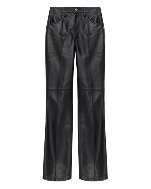 The Attico Black Tailored Wide-Leg Pants