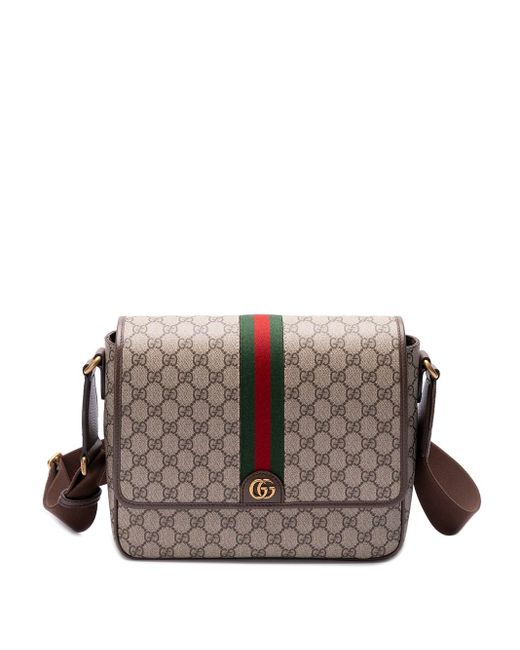 Gucci Brown `Ophidia` Crossbody Bag for men