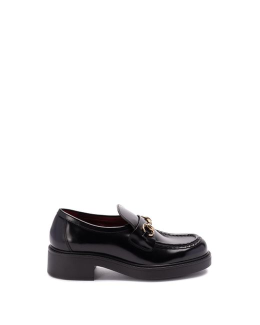 Gucci Black `Horsebit` Loafers