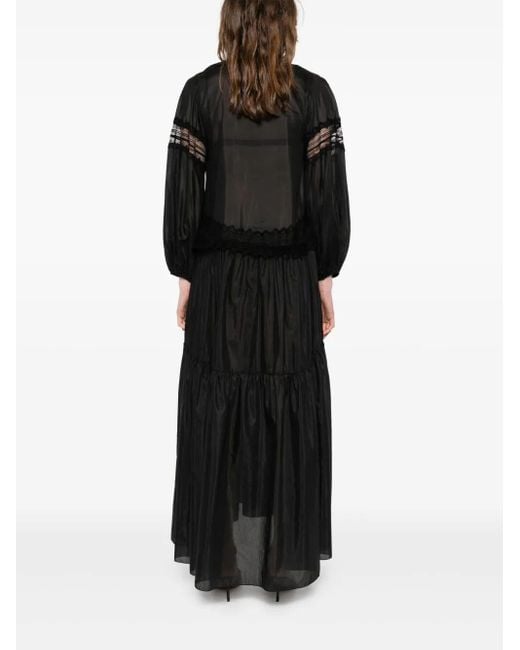 Long Kaftan di Ermanno Scervino in Black