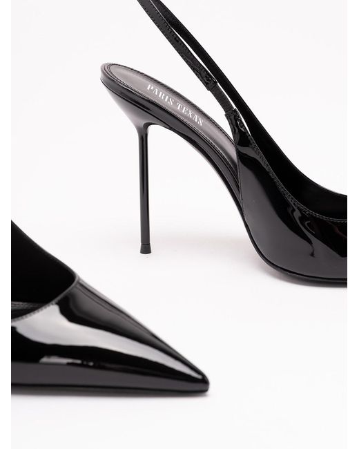 Paris Texas White 'Lidia' Slingback