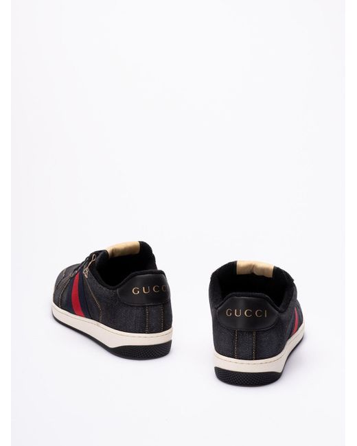 Gucci White `Screener` Sneakers for men