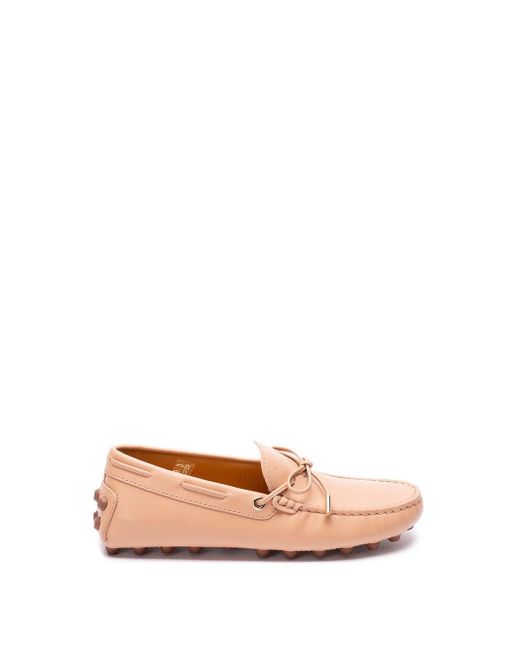 Tod's Pink `Gommino Macro` Loafers