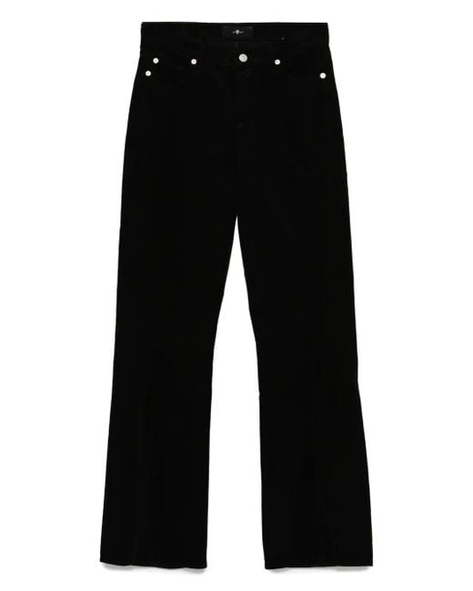 7 For All Mankind Black 'Twisted Dojo Tailorless Corduroy' Jeans