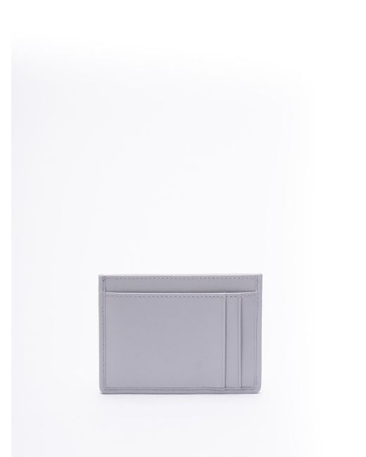 Matelassé Nappa Leather Card Holder di Miu Miu in White