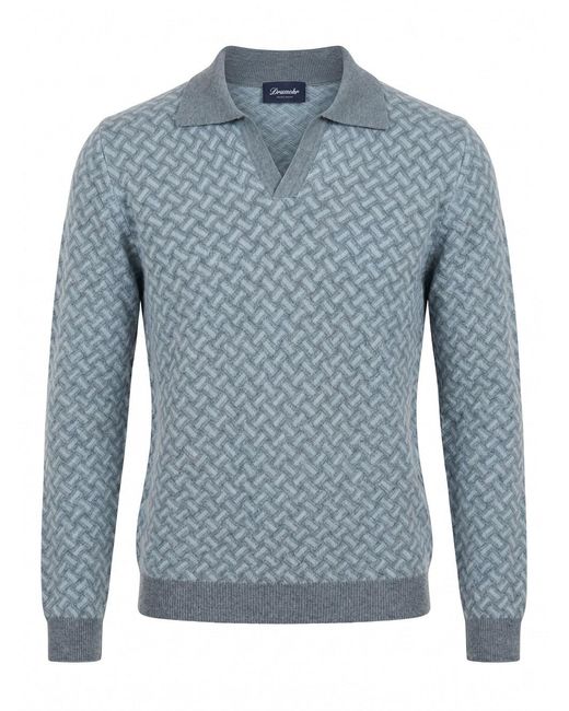 Drumohr Blue Polo for men