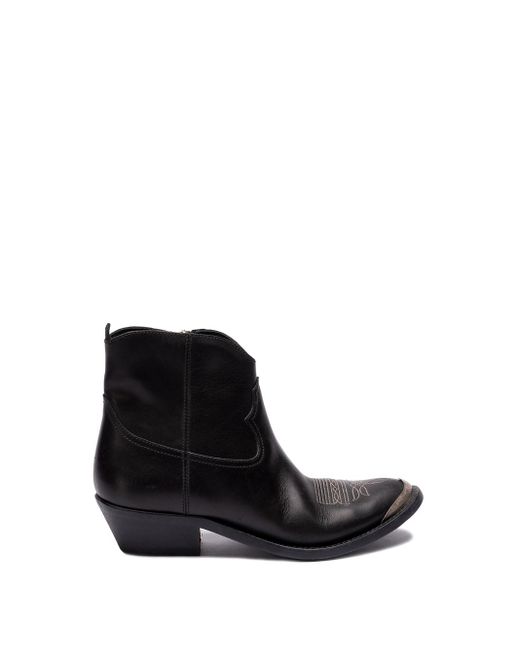 Golden Goose Deluxe Brand Black `Young` Ankle Boots