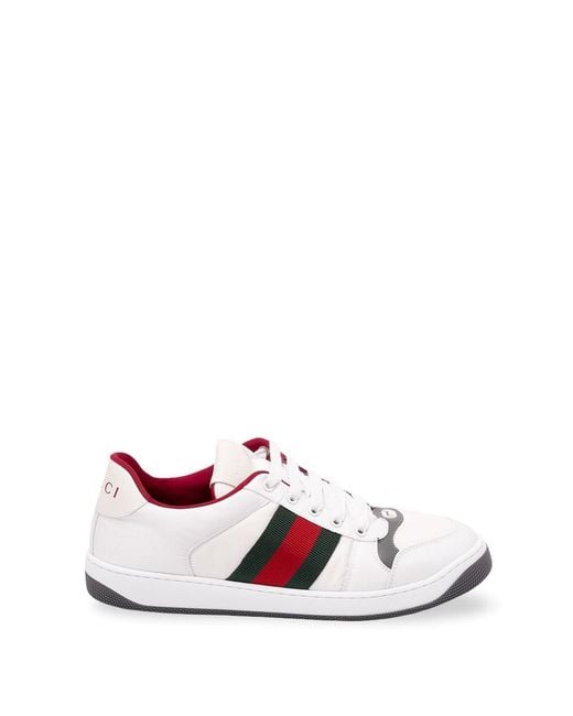 Gucci White 'Screener' Sneakers for men