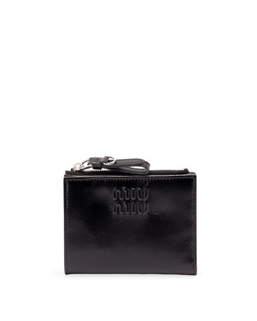 Miu Miu Black Small Leather Wallet