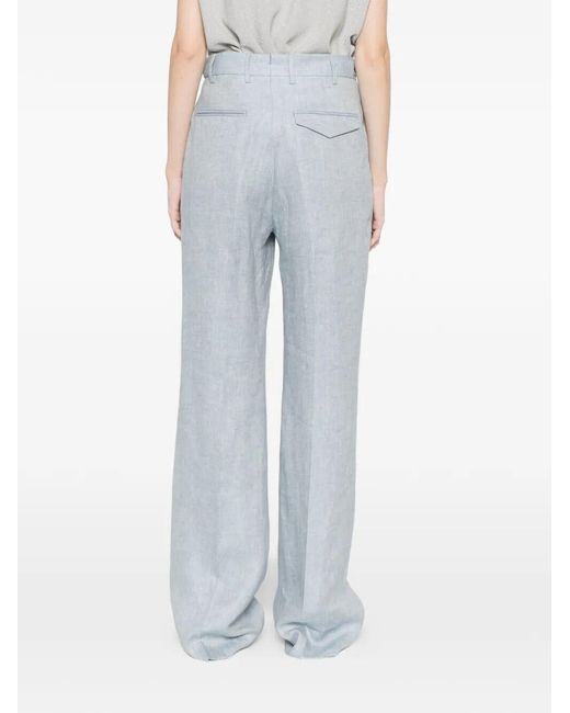 Berwich White High-Waisted Pants