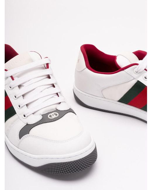 Gucci White 'Screener' Sneakers for men