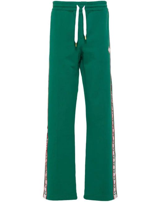 Casablancabrand Green `Motosport Laurel` Track Pants for men
