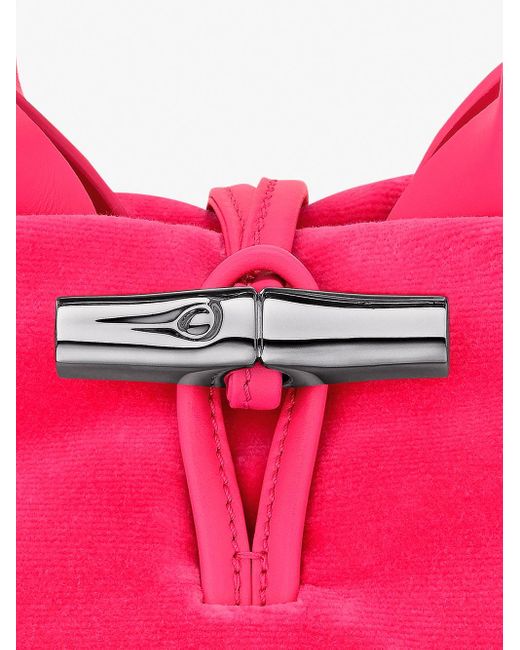 Longchamp Pink 'Le Roseau' Extra Small Handbag