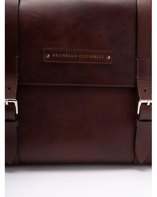 Brunello Cucinelli Brown Travel Bag for men