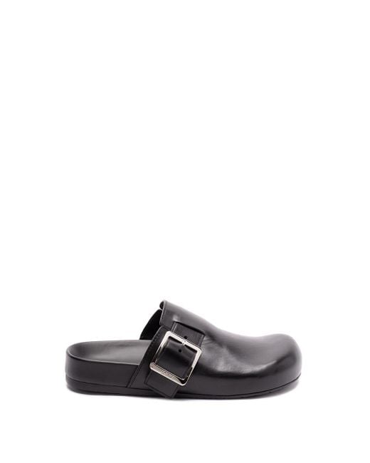 'Ease' Buckle Mules di Loewe in White
