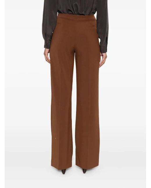Pantaloni A Gamba Ampia Con Fibbia di Patrizia Pepe in Brown