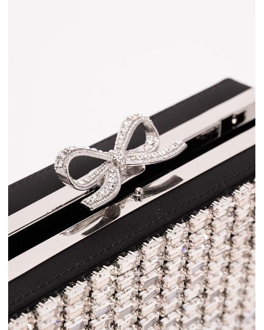 Self-Portrait White Chainmail Clutch Bag