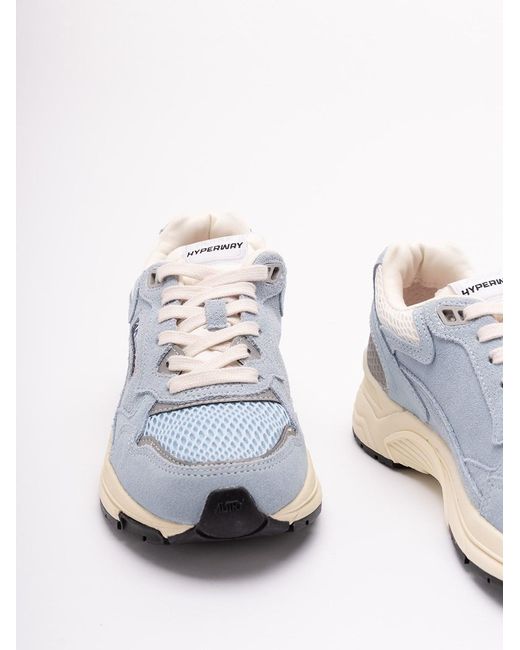 Autry White 'Hyperway Low' Sneakers