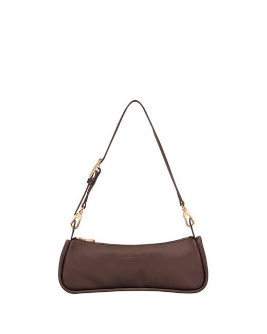 Longchamp Brown 'Looong' Small Shoulder Bag