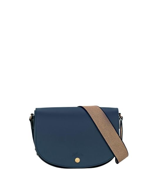Longchamp Blue 'Epure Timeless' Medium Crossbody Bag