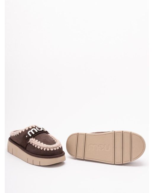 Mou Brown 'Bounce Clog Metal Logo'